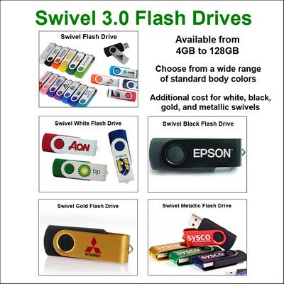 Swivel 3.0 Flash Drive - 64 GB Memory