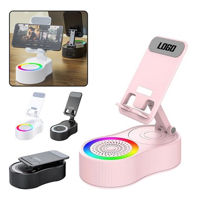 Wireless Induction Audio Bluetooth Speaker 5-In-1 Phone Holder