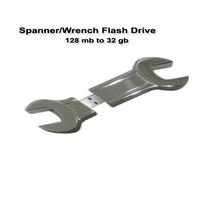 Wrench Shaped Flash Drive - 128 MB Memory