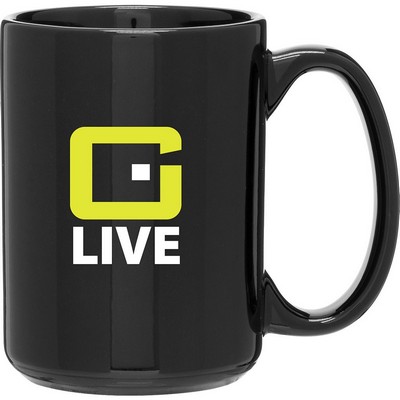 15 oz Grande Ceramic Mug (Black)