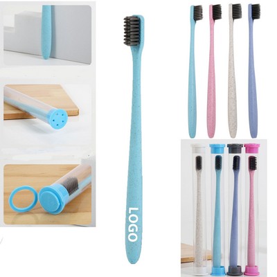Eco-Friendly Wheat Straw & Bamboo Charcoal Soft Toothbrush