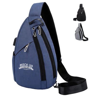 Versatile Nylon Chest Sling Bag