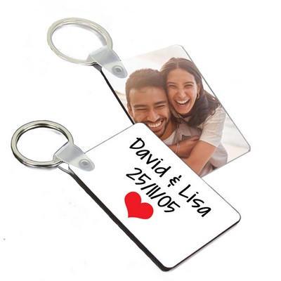 Double-Sided Full Color Wooden Key Tag