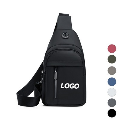 Ocean-Hued Crossbody Sling Pack