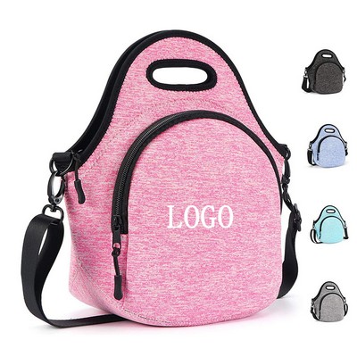 Neoprene Lunch Bag With Adjustable Shoulder Strap