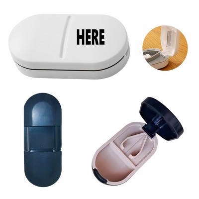 Portable Small Pill Cutter Splitter And Storage