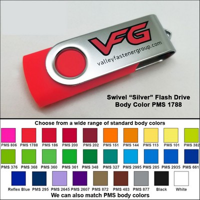 Swivel Flash Drive - 16 GB Memory - Body PMS 1788