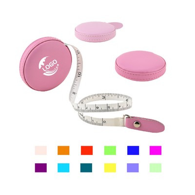 MOQ 100pcs PU Soft Leather 5' Round Tape Measure