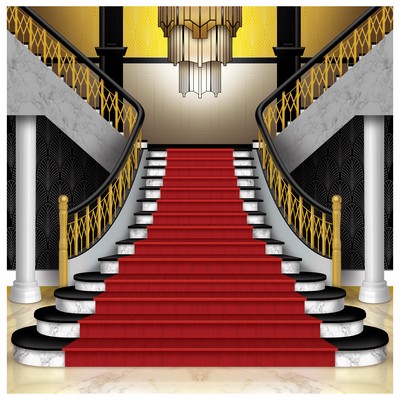 Red Carpet Grand Staircase Photo Prop