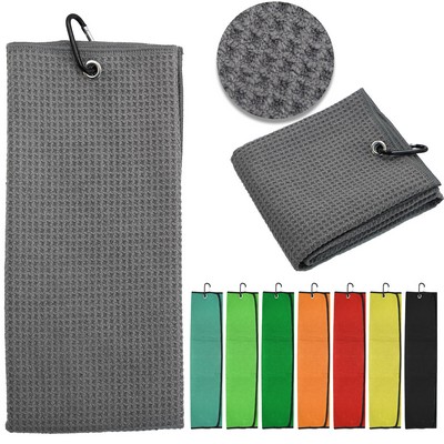 24" x 16" Golf Towel with Grommet and Hook