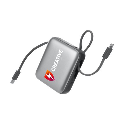 Cirtek® 10,000mAh 20W PD Fast Charging Power Bank W/ Charging Cable