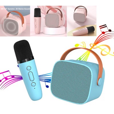 Portable Bluetooth Speaker Karaoke Set with Microphones