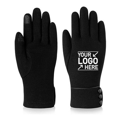 Women Winter Warm Windproof Touchscreen Gloves