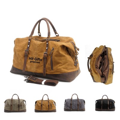 Oil Wax Canvas Duffle Bag