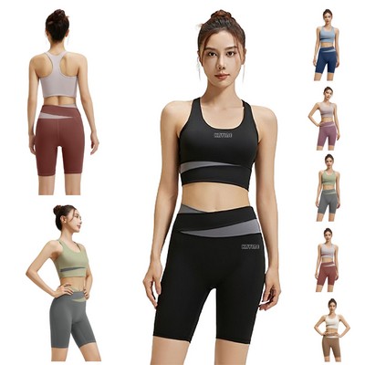 Yoga Suits for Women Sports Bra & High Waist Leggings Gym Yoga Outfits