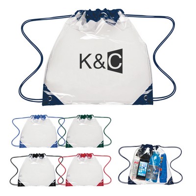 Clear Stadium Drawstring Backpack