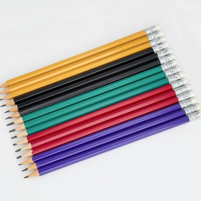 HB Pencil With Colored Hexagonal Shaft For Sketching And Writing