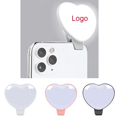 Heart Shaped Rechargeable 114 LED Selfie Light