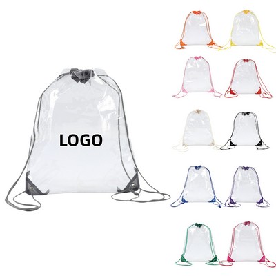 PVC Clear Drawstring Bag