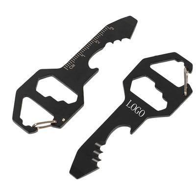 4-In-1 Keychain w/Bottle Opener, Screwdriver, Wrench Ruler