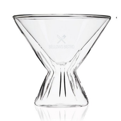 Viski® Double Walled Martini Glass