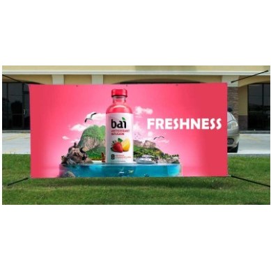 4'x 10' Ft Banner 13 OZ. Printed 1 Side