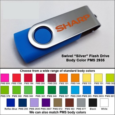 Swivel Flash Drive - 16 GB Memory - Body PMS 2935