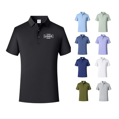 Men Quick Dry Short Sleeve Golf Polo Shirt