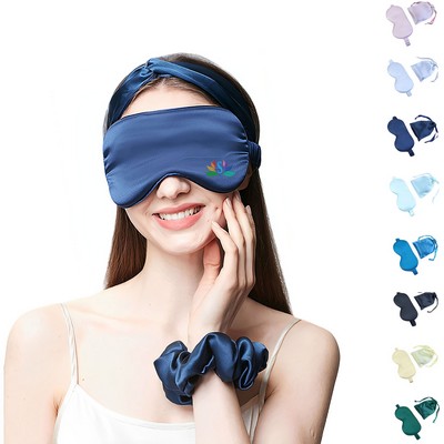 16-Momme Mulberry Silk Sleep Eye Mask with Storage Pouch