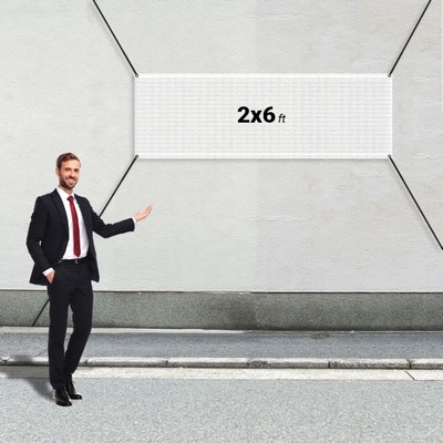 Custom 2' X 6' Mesh Banners