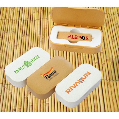 Wheat Straw Rotating USB Drive