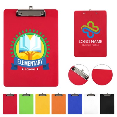 Letter Size Plastic Clipboard