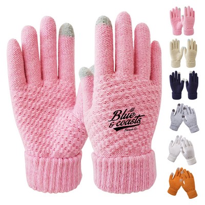 Cozy Winter Wool Touchscreen Gloves