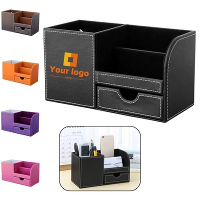 Pu Leather Multi-function Storage Box