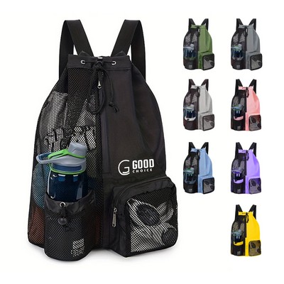 Mesh Drawstring Backpack