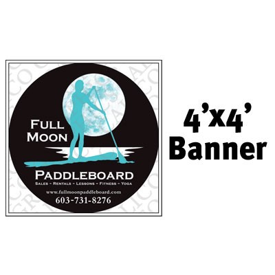 Mesh Vinyl Banner - 4'x4' w/grommets