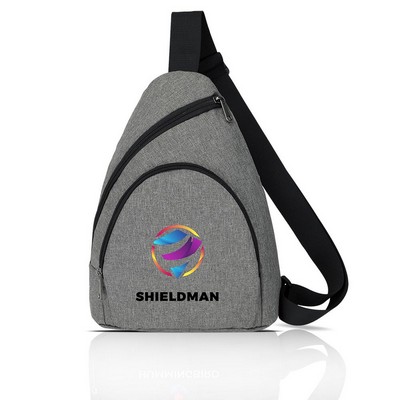 Waterproof Crossbody Sling Backpack ( 9.5" X 12.5" X 3" )