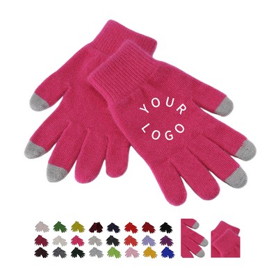 Acrylic Touch Screen Gloves Seven Point Nine Inches Length