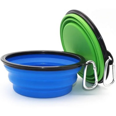 1000ml Collapsible Pet Feeding Watering Dish Bowl