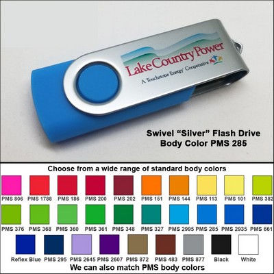 Swivel Flash Drive - 32 GB Memory - Body PMS 285