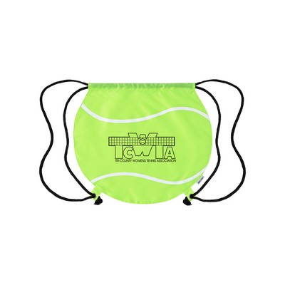 Tennis Ball Drawstring Bag