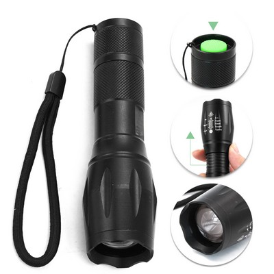 Outdoor Zoomable Tactical Rechargeable Flashlight Torch