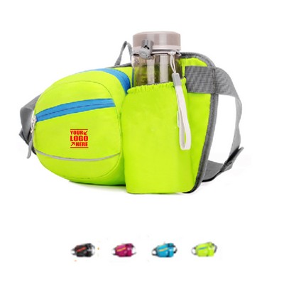 Hiking Waist Bag Fanny Pack w/Water Bottle Holder