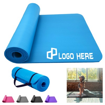 Fitness Yoga Mat W/ Carrying Strap