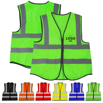 Front-Zip Reflective Safety Vest