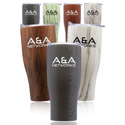 27 Oz. Stainless Steel Tumblers w/Clear Push Lids