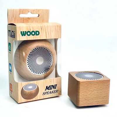 Mini Wooden Bluetooth Speaker