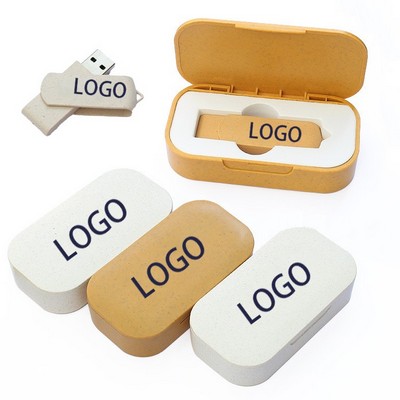 Biodegradable Box Usb Drive Set