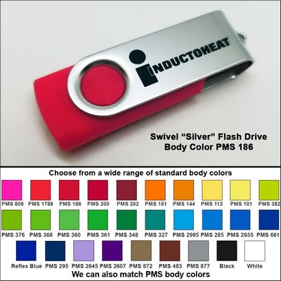 Swivel Flash Drive - 512 MB Memory - Body PMS 186