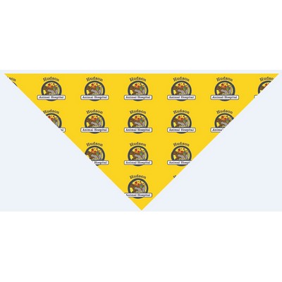 USA Made Custom PMS Color Match Pet Bandanna Triangle (Med-LG) 100% Cotton Rotary Printed